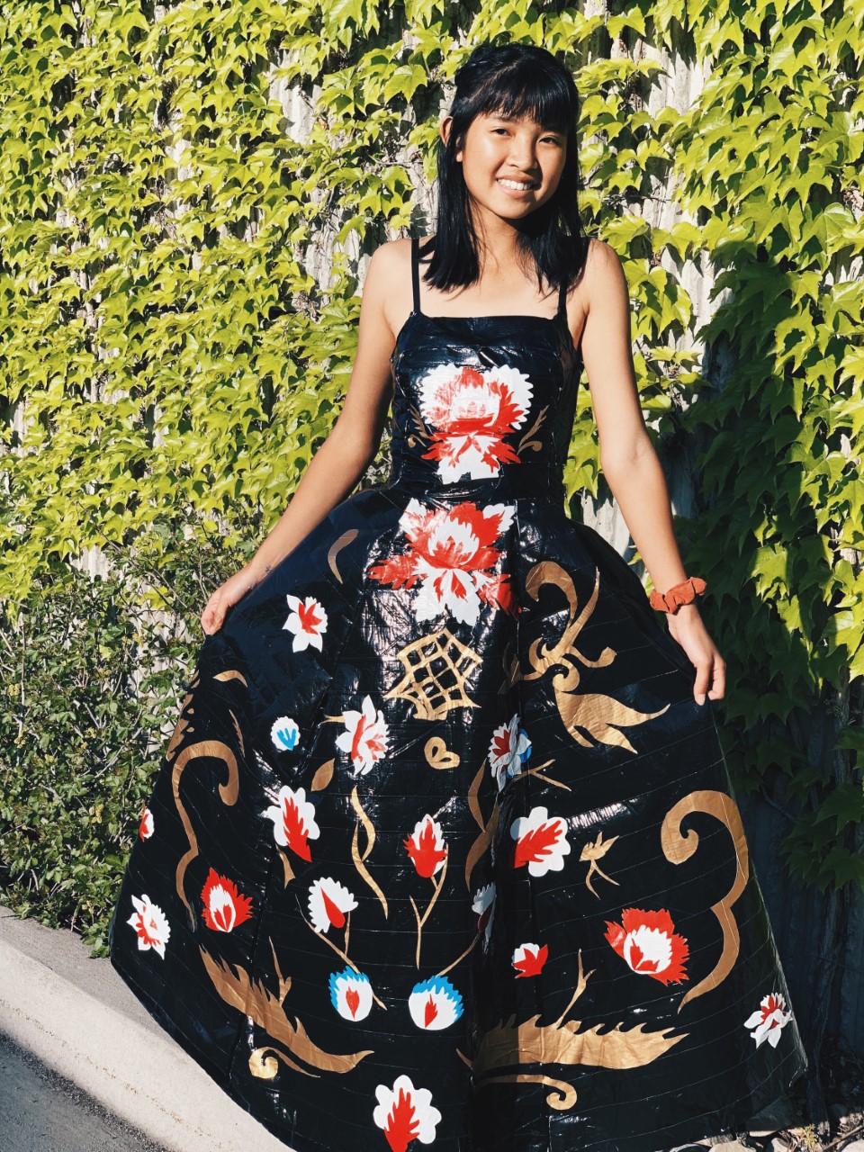 how to make a duct tape prom dress