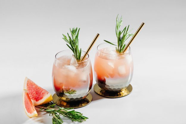 Grapefruit and Rosemary cocktail.